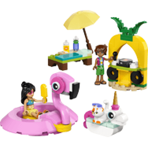 Lego Unicorn and Flamingo Pool Party